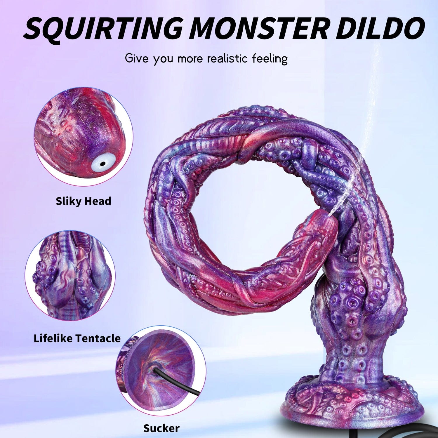 Octopus Smart Endoscopic / Squirting Monster Dildo Anal Plug-IntimiLife