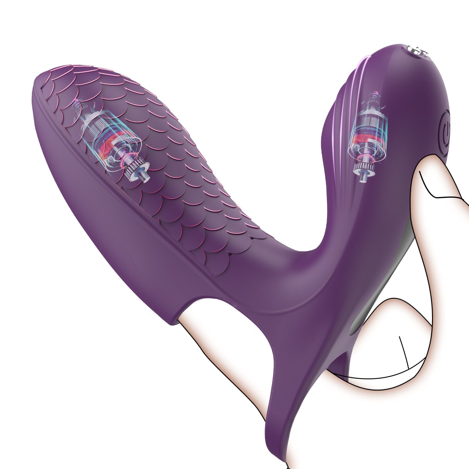 Upgraded 2-in-1 Double Vibration Finger Vibrator for G spot Clitoral Stimulation-IntimiLife