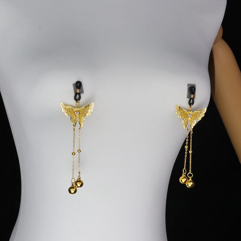 Butterfly Nipple Ring Bell Clamps-IntimiLife