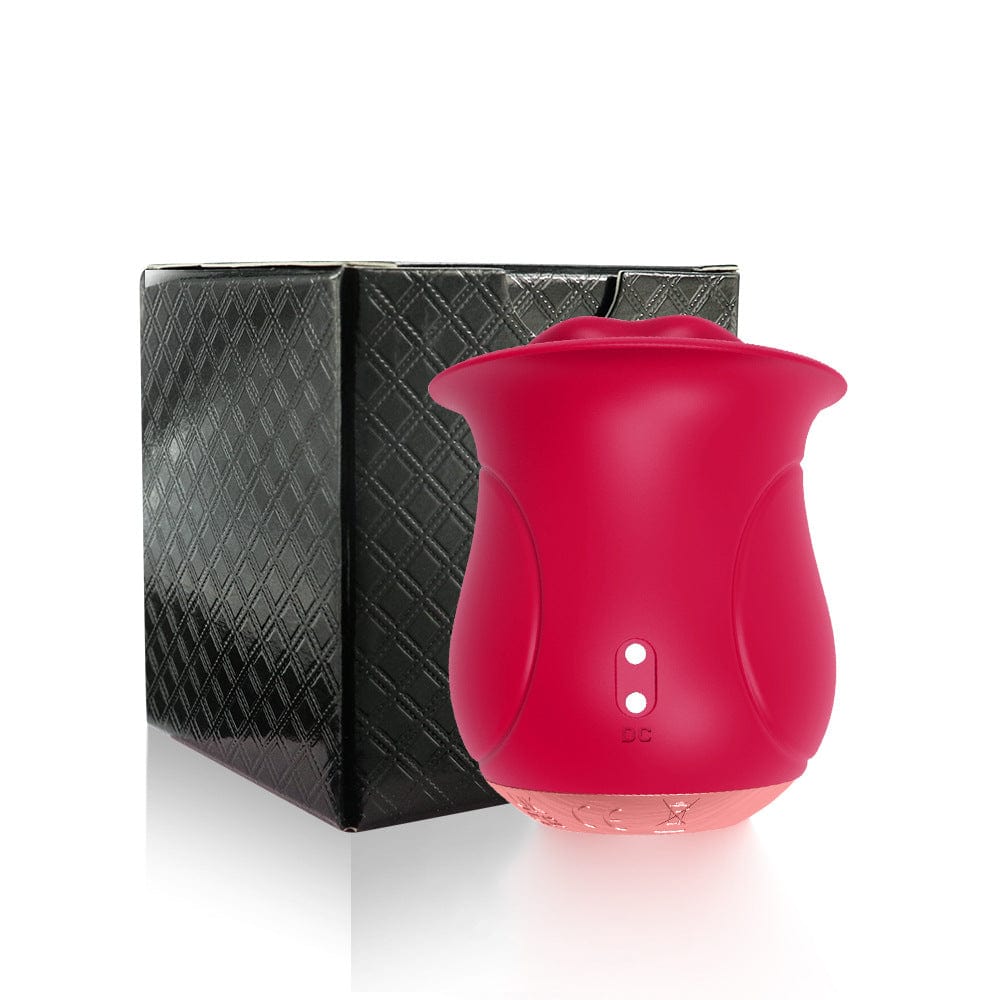 Rose Muncher - Licking Tongue Vibrator 10 French Kissing Modes-IntimiLife