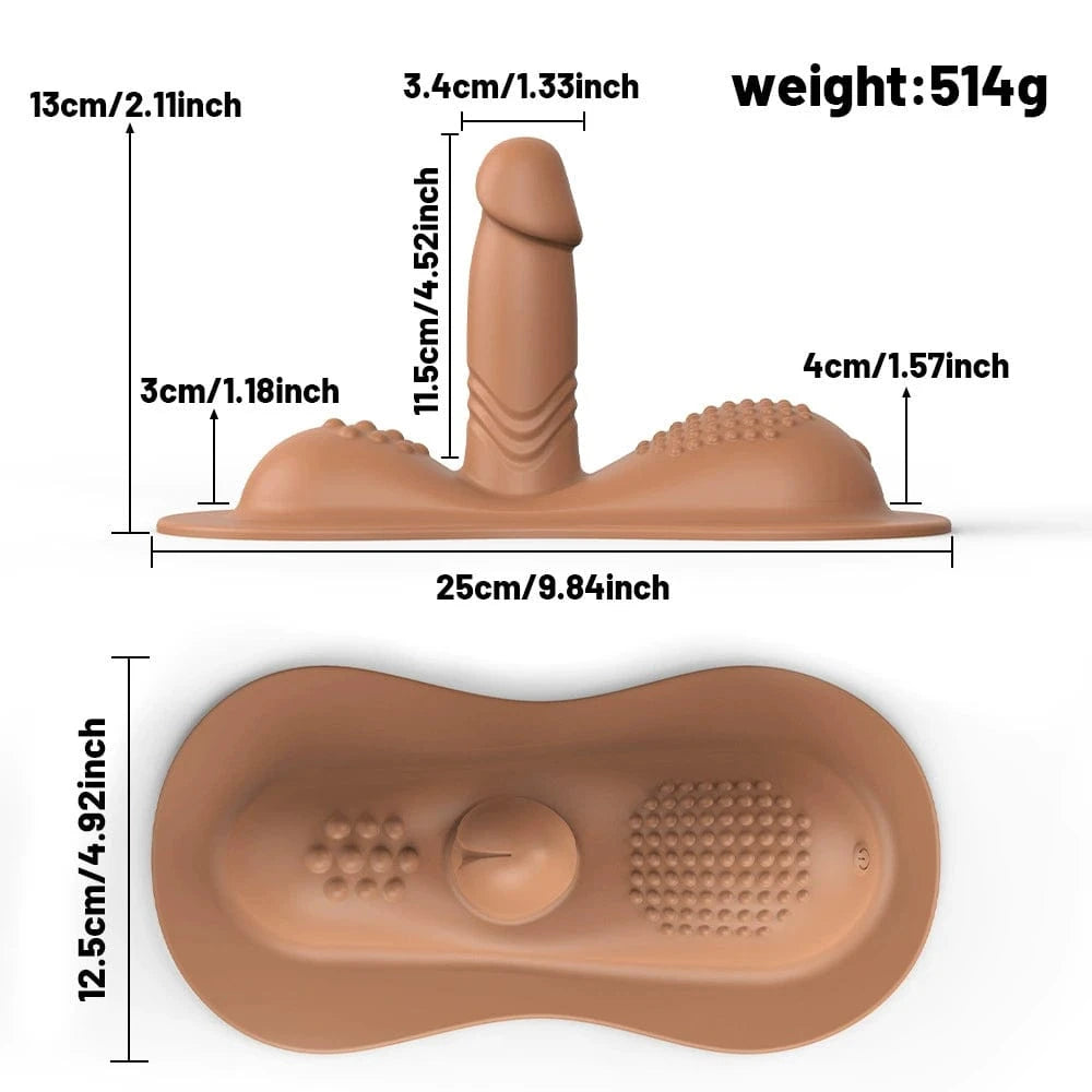 Ride-on Vibrating Clit Anal G Spot Stimulation Dildo Sex Machine-IntimiLife