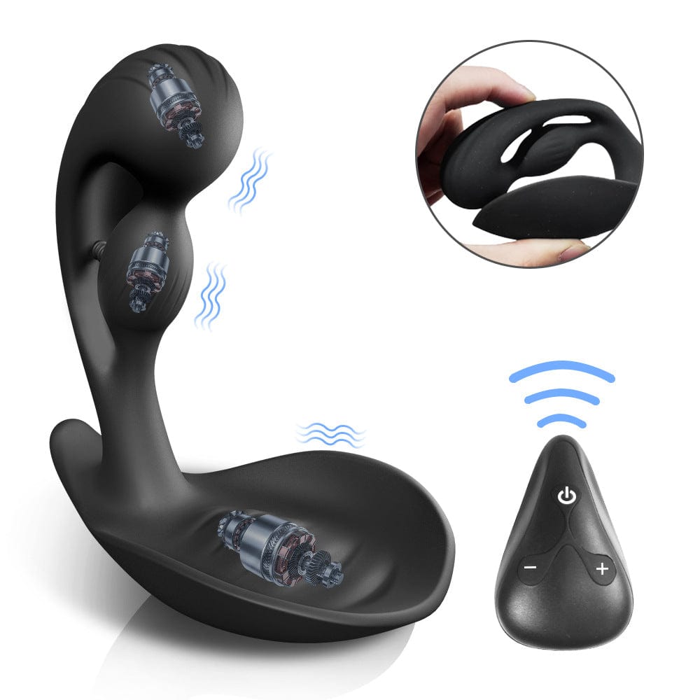 Yeain Prostate Massager 3 Motors 10 Vibrating Anus Testicles Stimulation-IntimiLife
