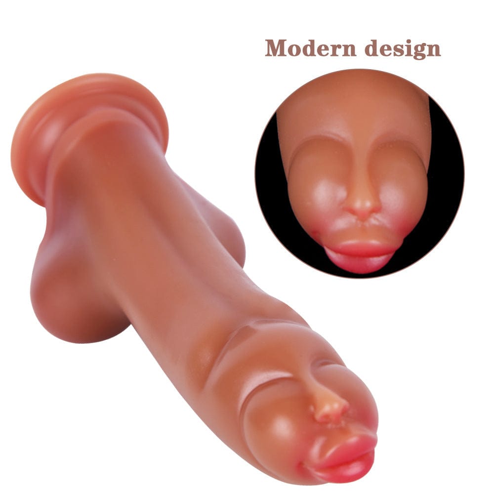 7.68 Inch Dildo Soft Manual Dildo With Double Breasts-IntimiLife