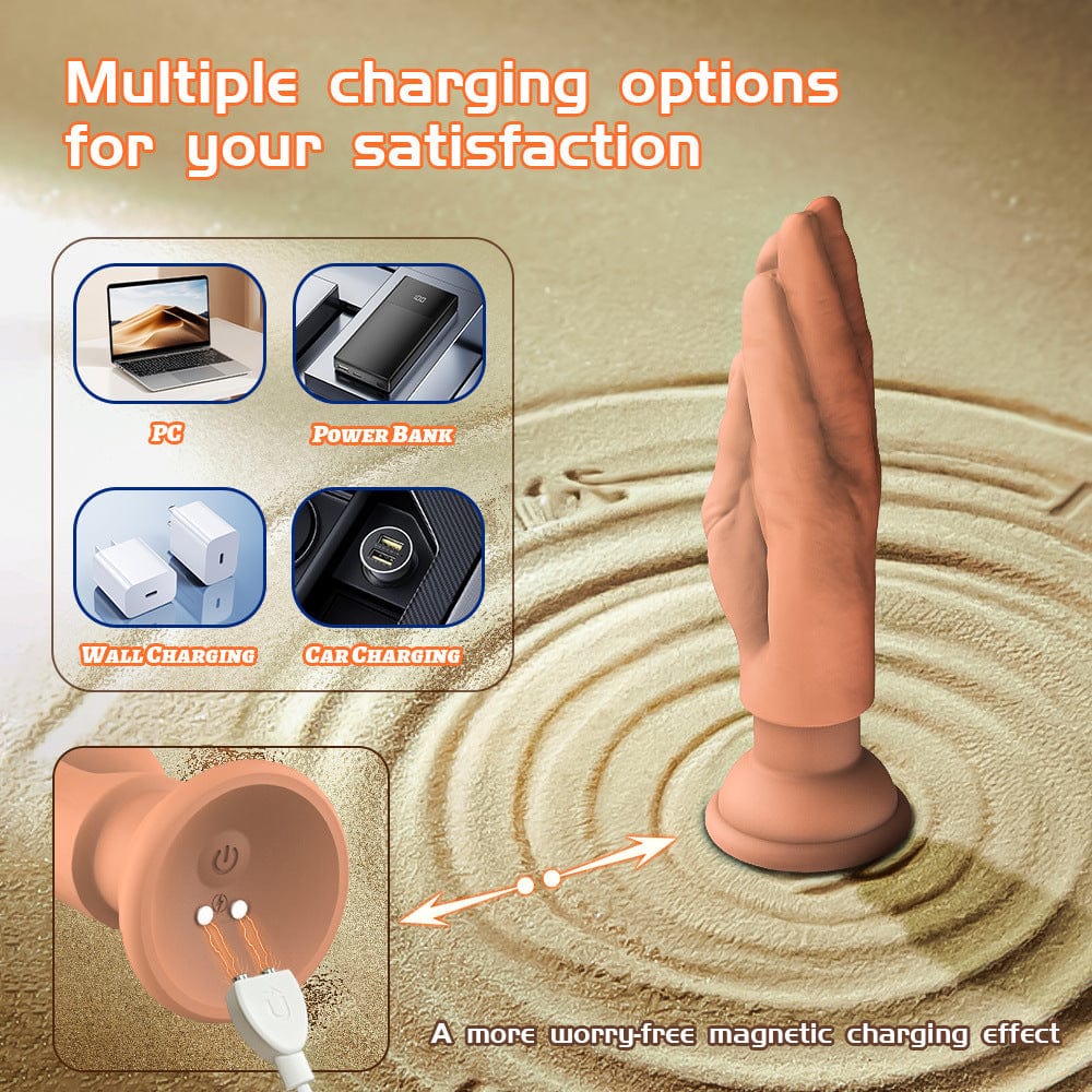 Finger Shaped Vibrating Anal Plug Fantasy Dildo Plug-IntimiLife