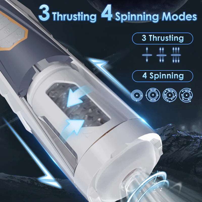 intimilife - Automatic 4 Rotating 3 Thrusting Male Masturbator-IntimiLife