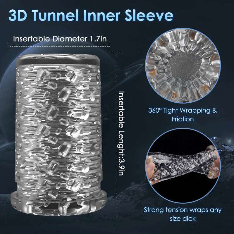 intimilife - Automatic 4 Rotating 3 Thrusting Male Masturbator-IntimiLife