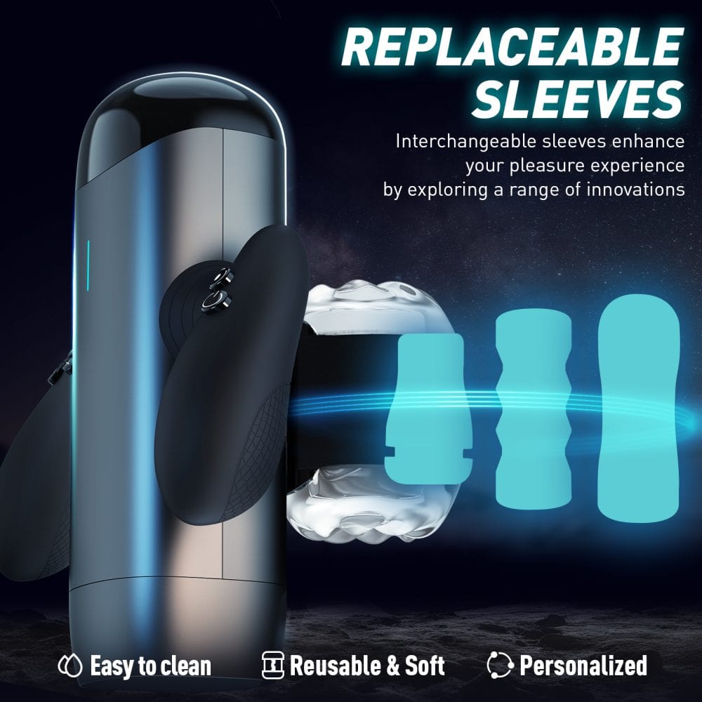 Gamer stroker sex toy showing ergonomic design and controls