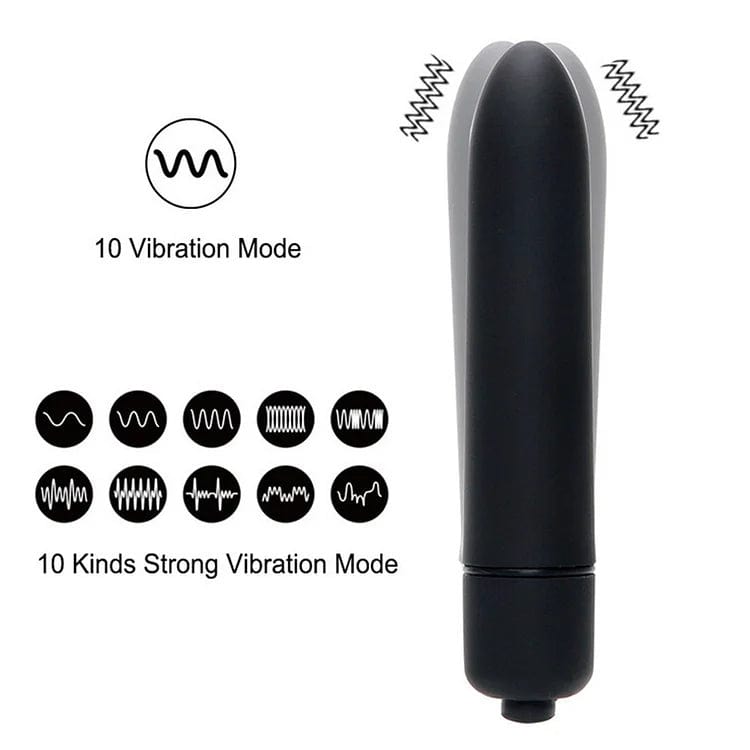 intimilife - Fun Vibrator Mini Bullet Jump Egg Ten Frequency Vibration Tip Frosted Bullet-IntimiLife