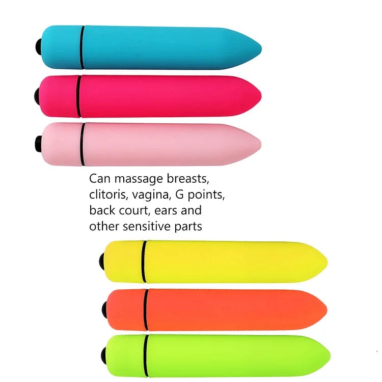 intimilife - Fun Vibrator Mini Bullet Jump Egg Ten Frequency Vibration Tip Frosted Bullet-IntimiLife