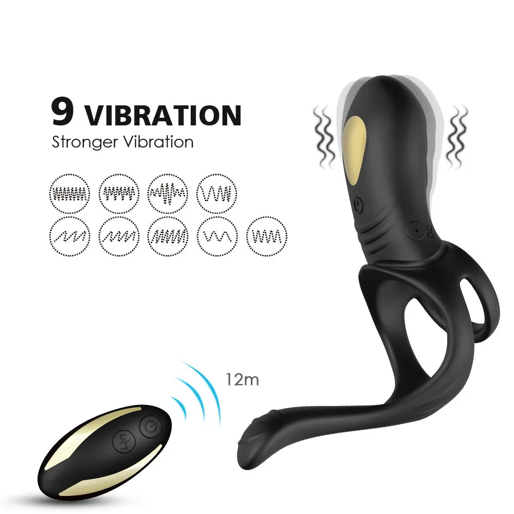 Dual-Function Penis Ring for Delayed Ejaculation and Intense Orgasms-IntimiLife