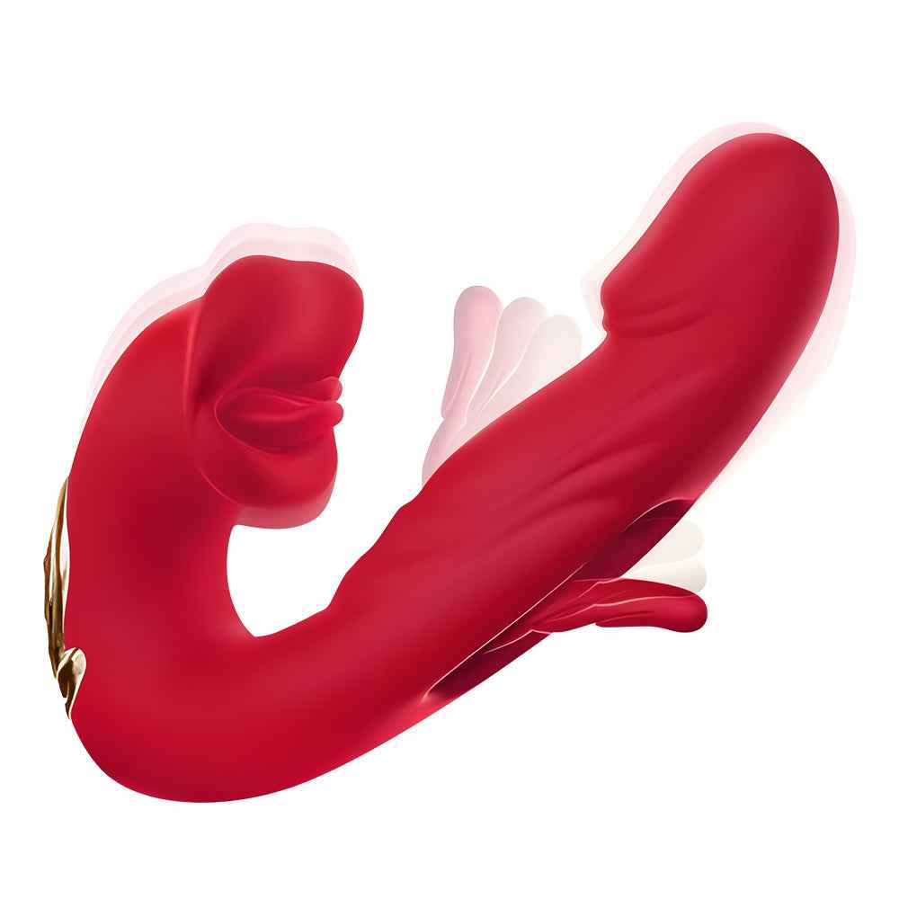 PulseWave 3-in-1 Rabbit Massager – Tongue Motion