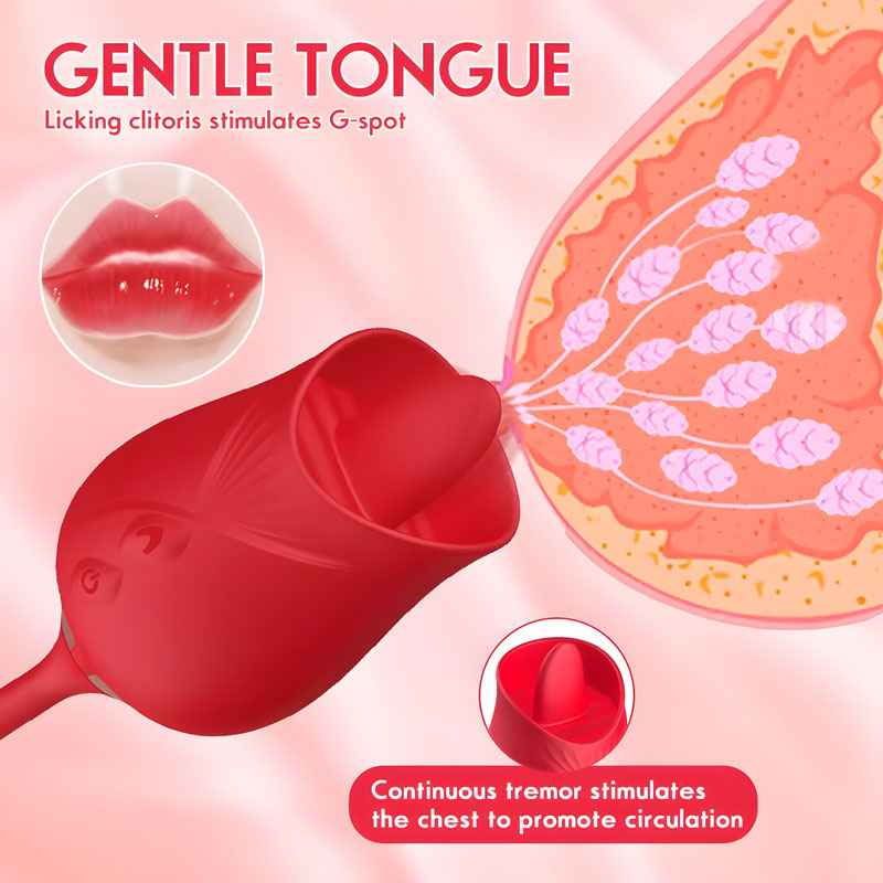 RoseLite Entry-Level Tongue-Style Rose Massager