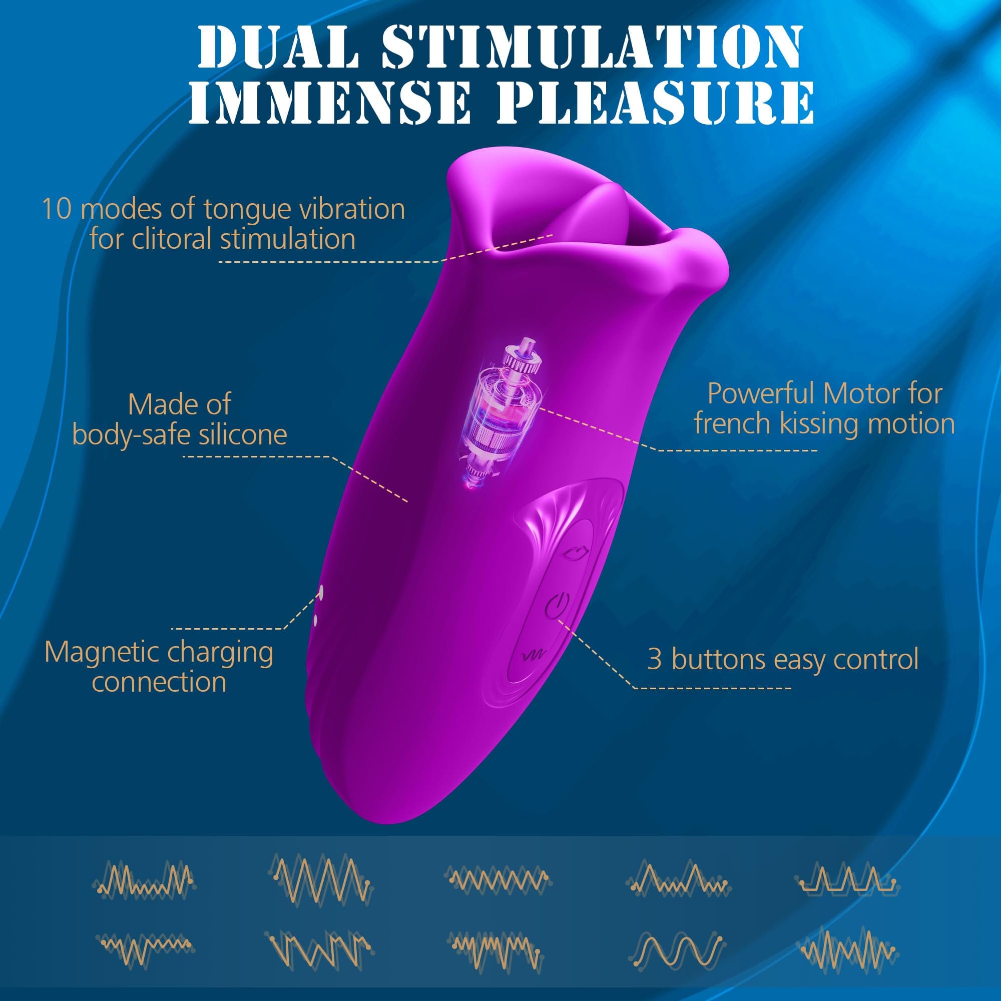 Waterproof vibrator in shower setting demonstrating IPX6 rating