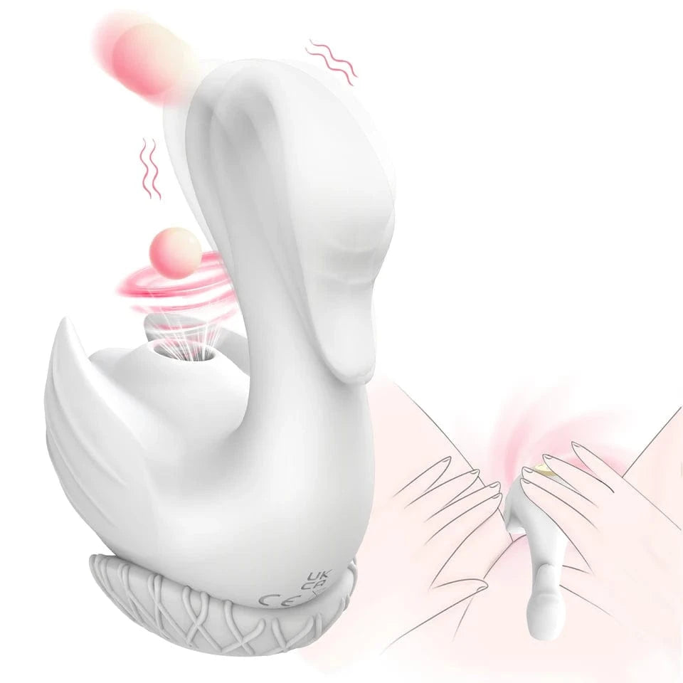 Swan Sucking Clitoral Nipple Stimulation Vibrator-IntimiLife