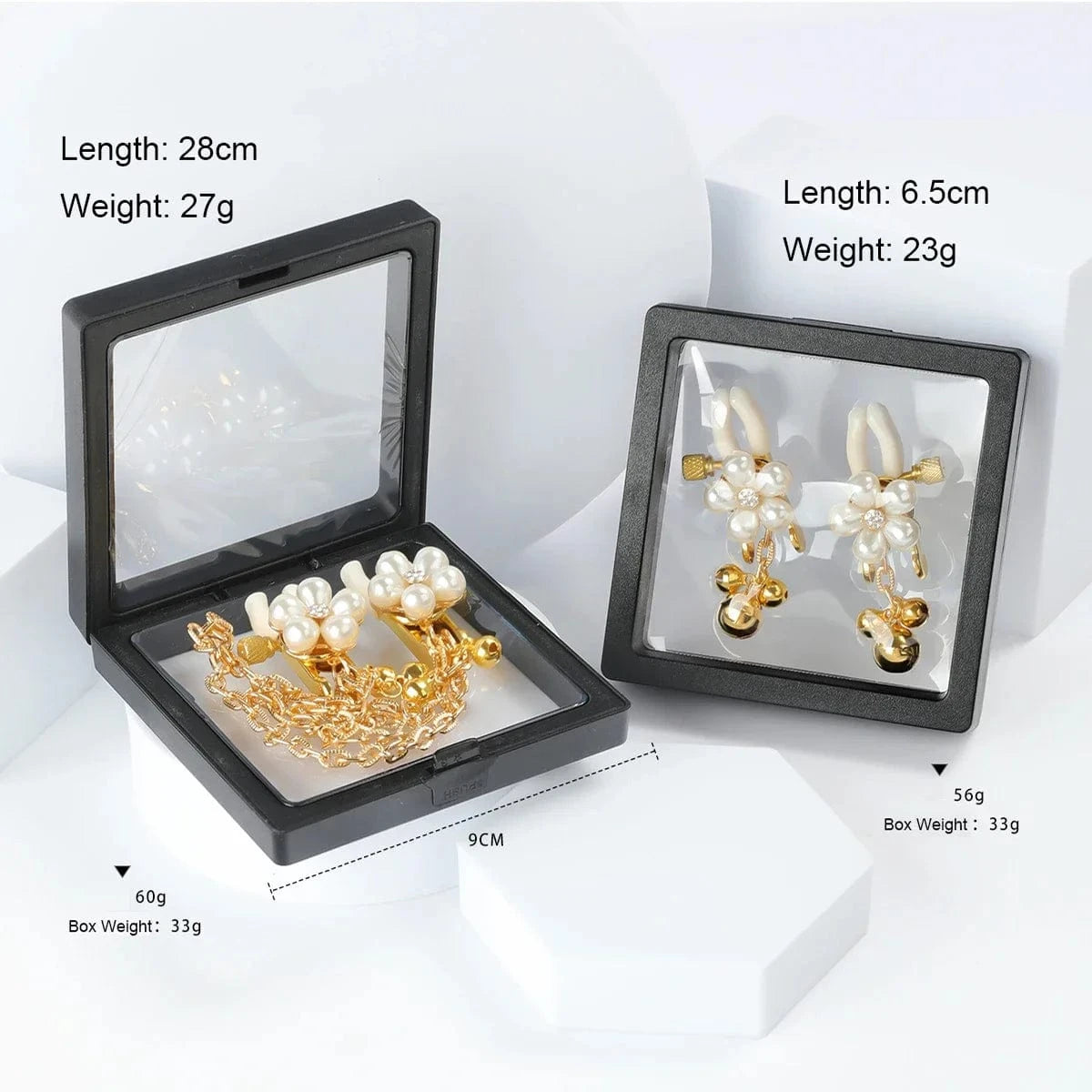 Pearl Petals Bells Nipple Clamps with Chain-IntimiLife