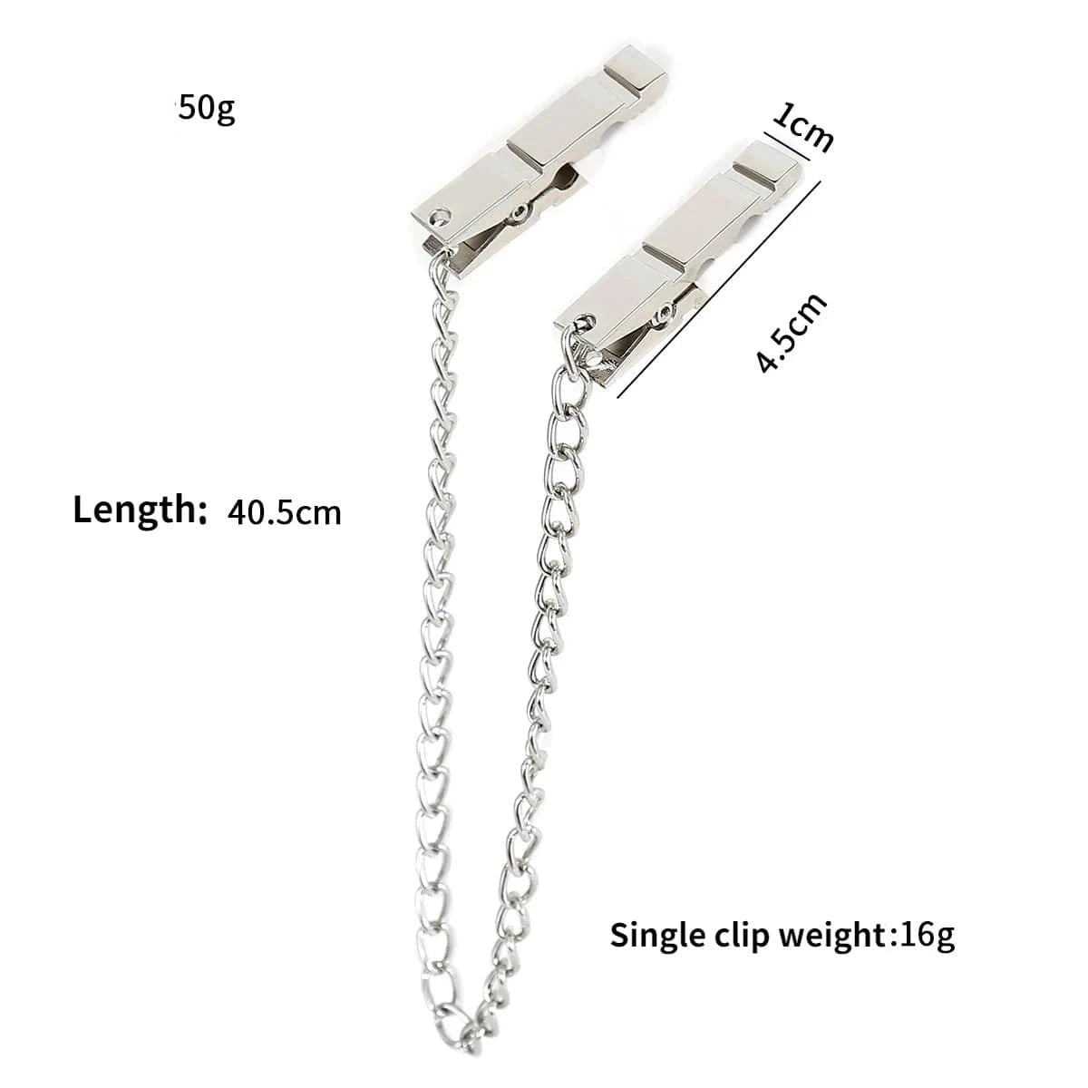 Metal Nipple Clamps With Metal Chain-IntimiLife