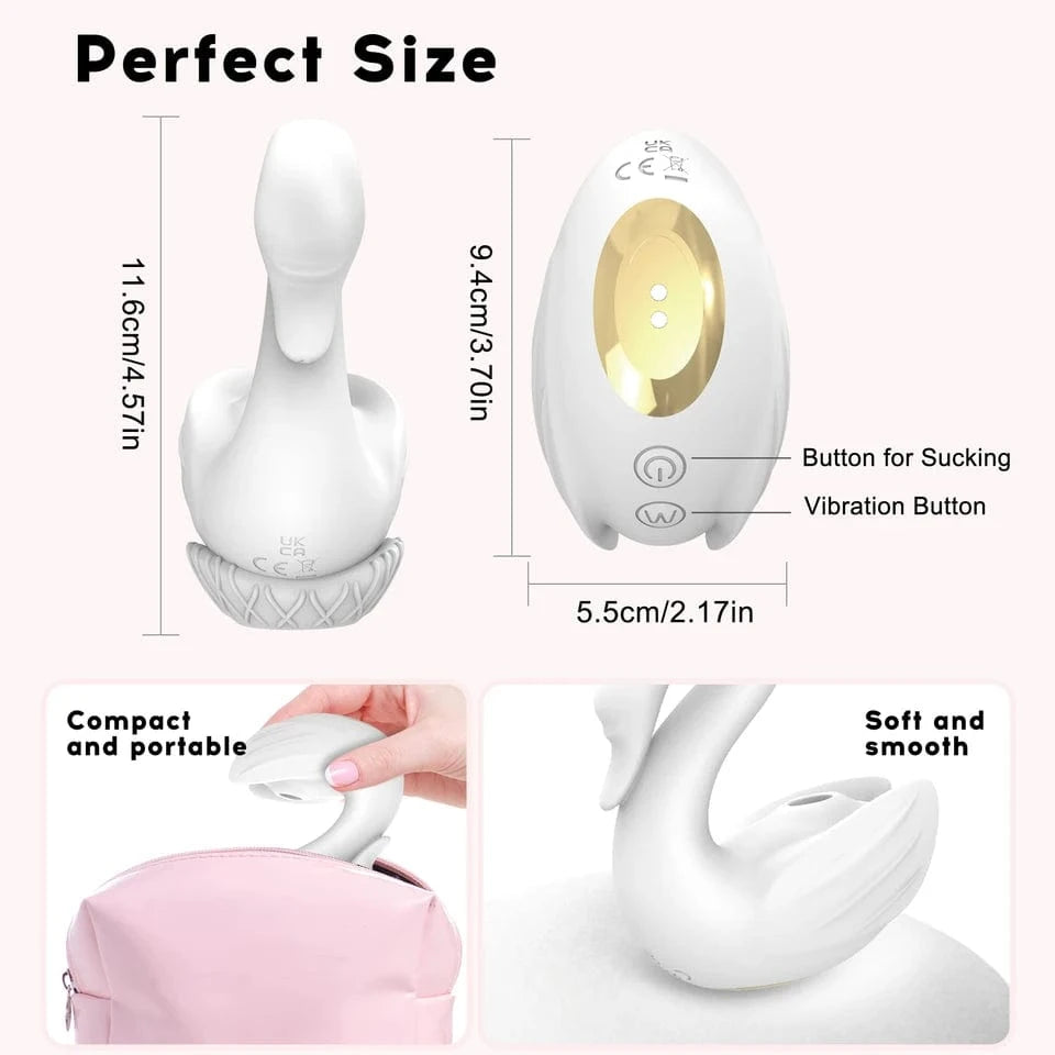 Swan Sucking Clitoral Nipple Stimulation Vibrator-IntimiLife