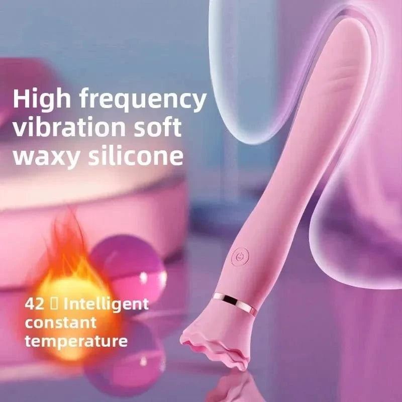 Galaku Ballet Heating G Spot Dildo Vibrator With Suction Cup-IntimiLife
