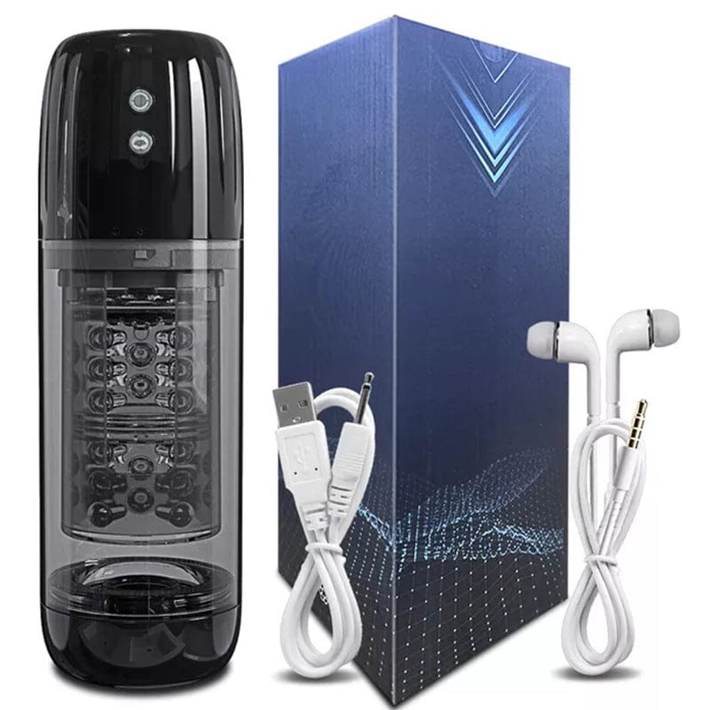 Automatic male enhancement cup with suction rotation feature