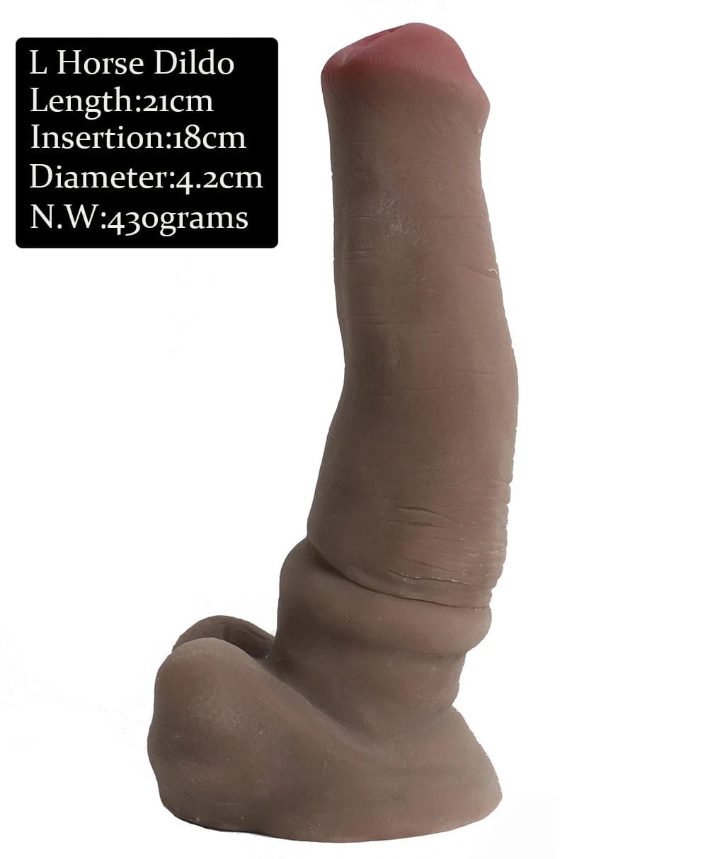 Dildo attached to smooth surface demonstrating hands-free suction stability