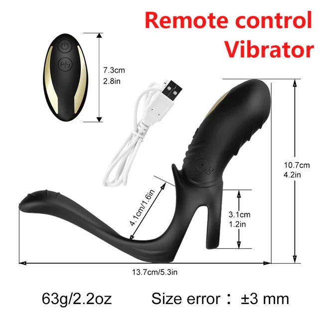 Dual-Function Penis Ring for Delayed Ejaculation and Intense Orgasms-IntimiLife