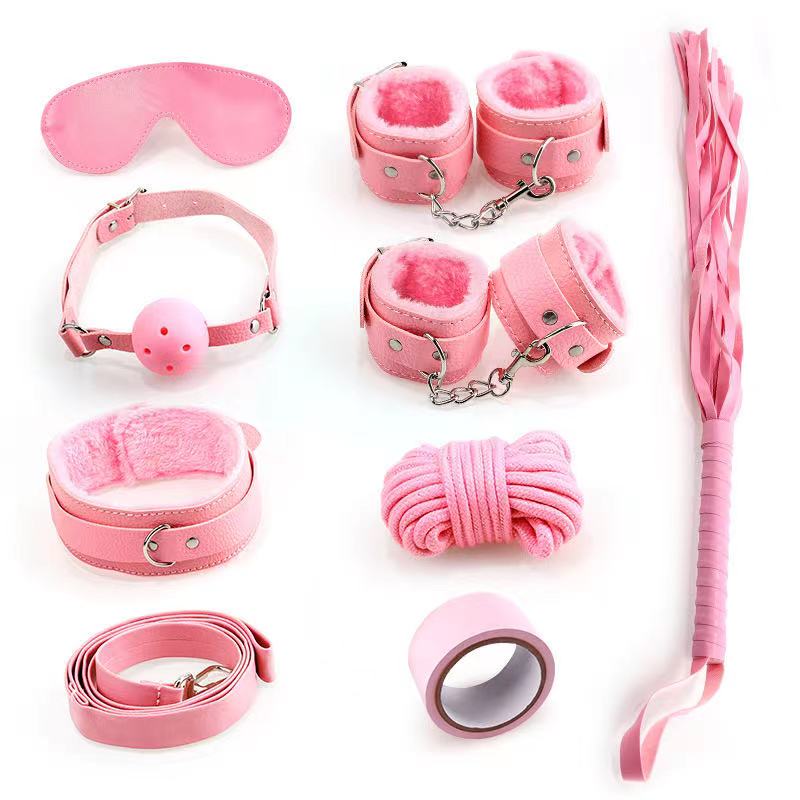 Plush Leather BDSM 7-Piece Set-IntimiLife