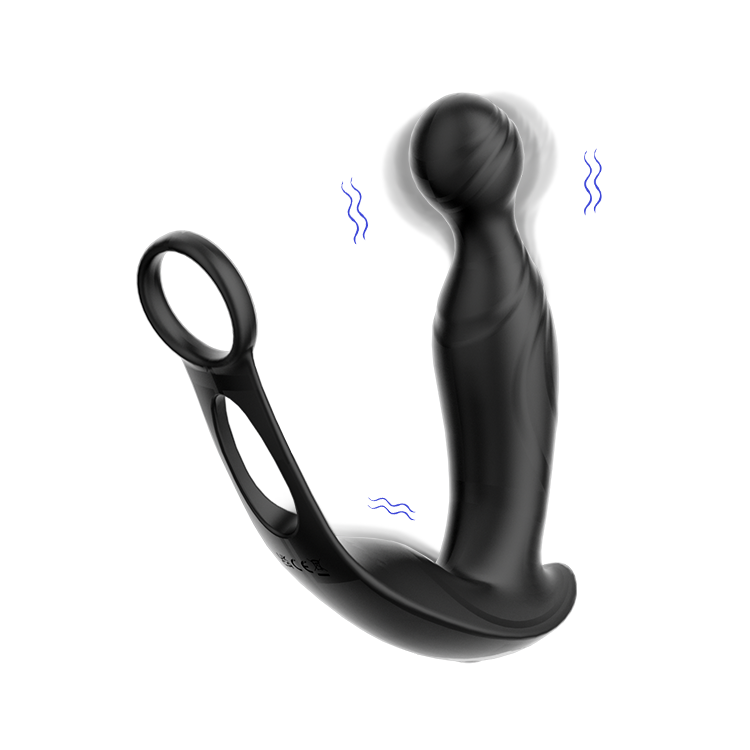 Rotating Prostate Massager with Cock Ring-IntimiLife