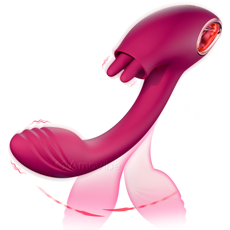 G Spot Vibrator with Dual-licking Function-IntimiLife