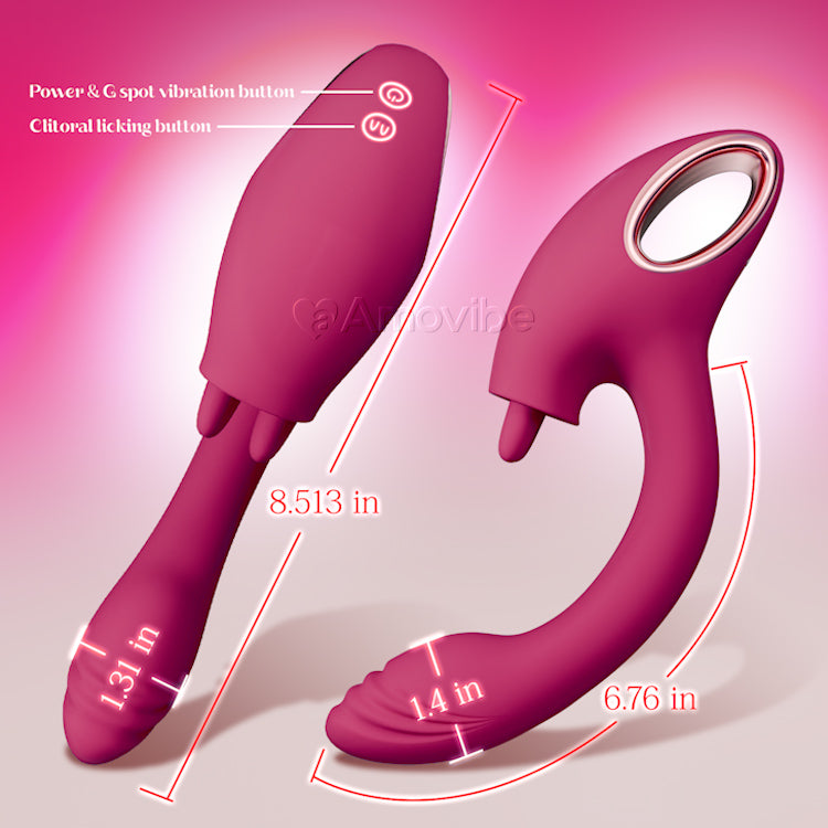 G Spot Vibrator with Dual-licking Function-IntimiLife