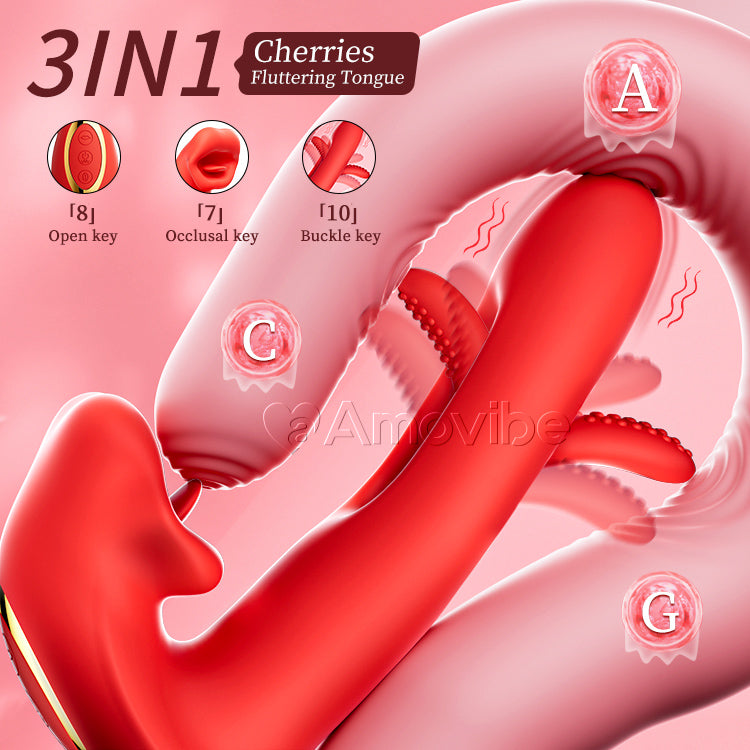 Vibrator demonstrating waterproof design in bathroom setting