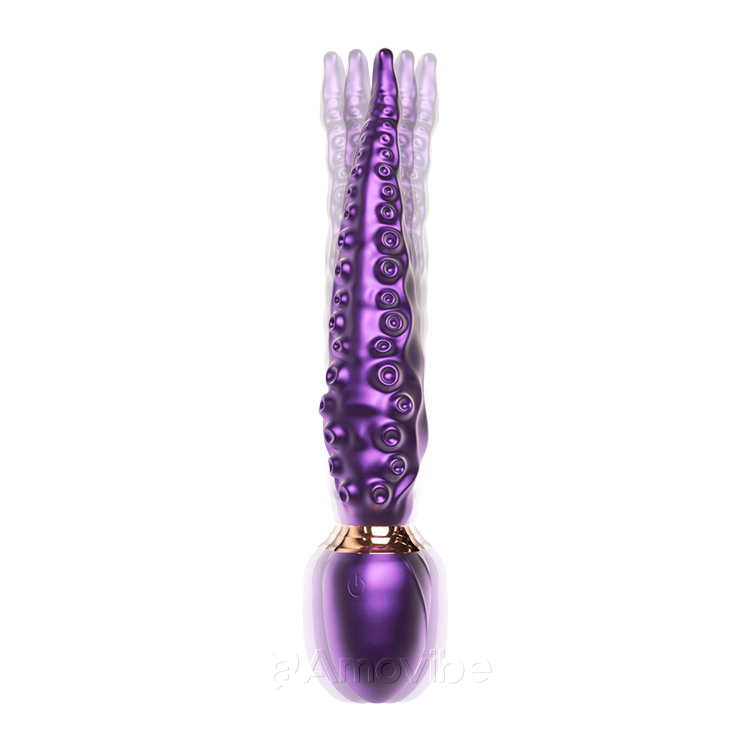 Tentacle vibrator demonstrating flexible bending and waterproof features