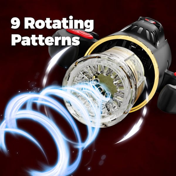 Male masturbator with adjustable suction feature and ergonomic grip