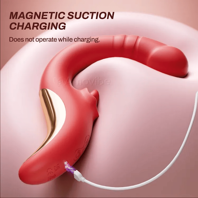 Rechargeable G-spot massager with intuitive control buttons