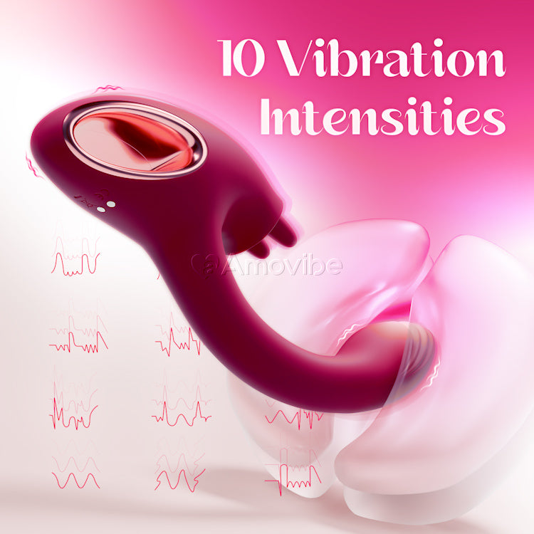 G Spot Vibrator with Dual-licking Function-IntimiLife