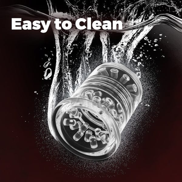 Titanium Warrior Pro Sucking Rotating Thrusting Male Masturbator-IntimiLife