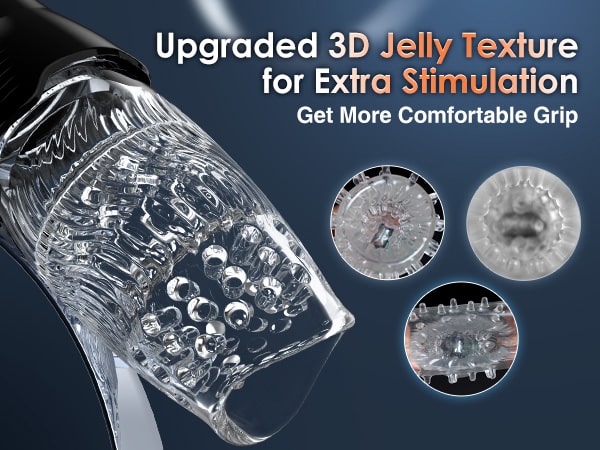 Thrusting & Rotating Male Masturbator with 10 Vibration Modes