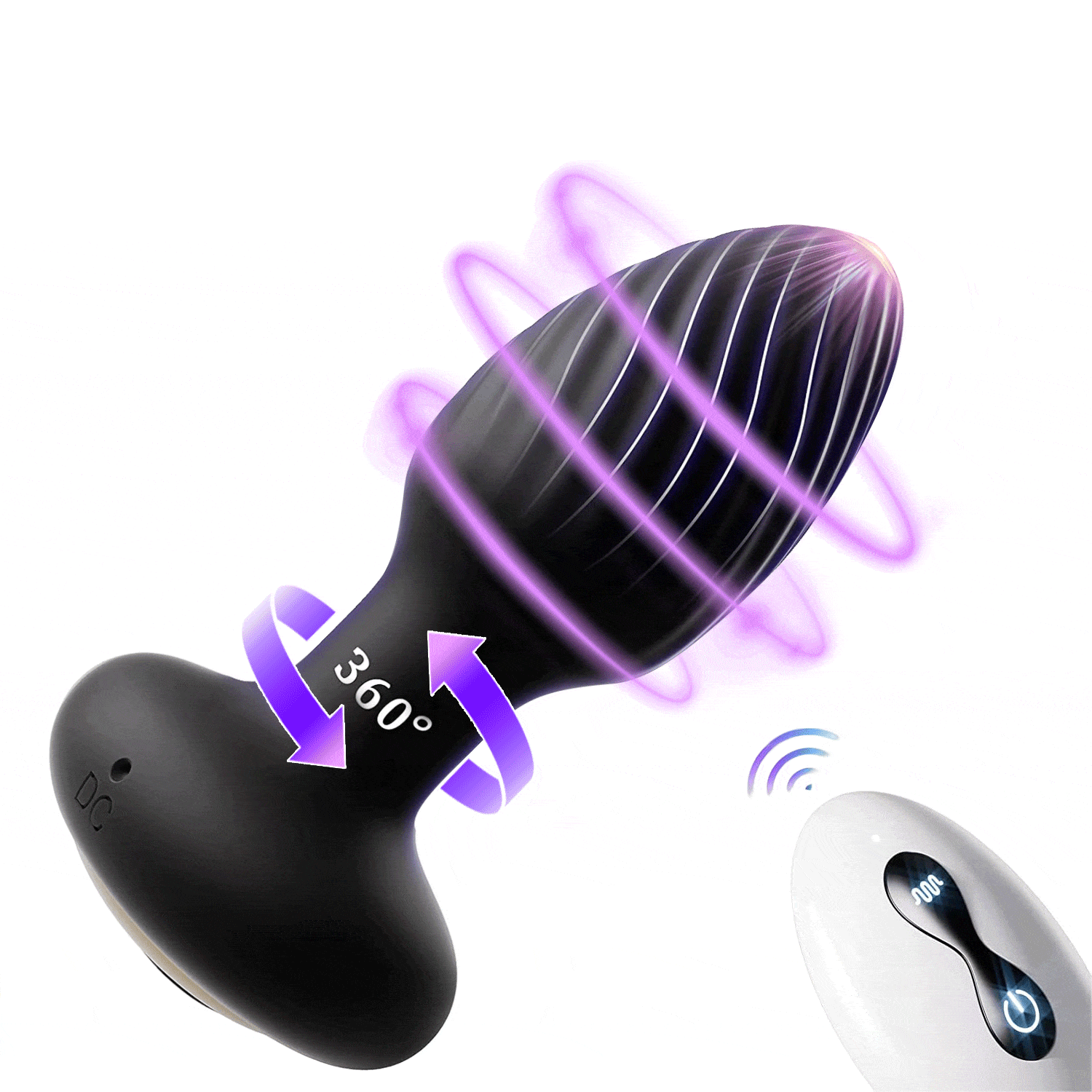 Noah - Wireless Remote Control Rotating & Vibrating Male Prostate Massager-IntimiLife