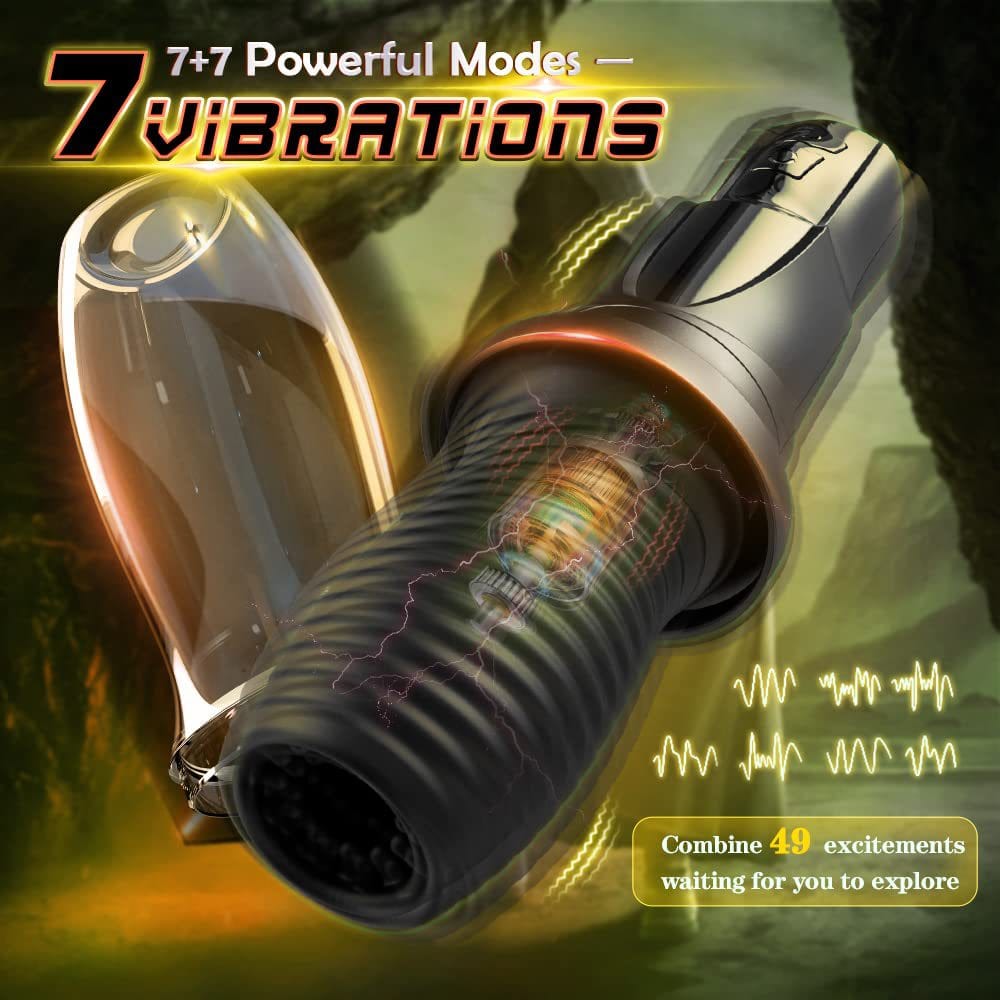 Masturbator with dust cover attached for hygienic storage