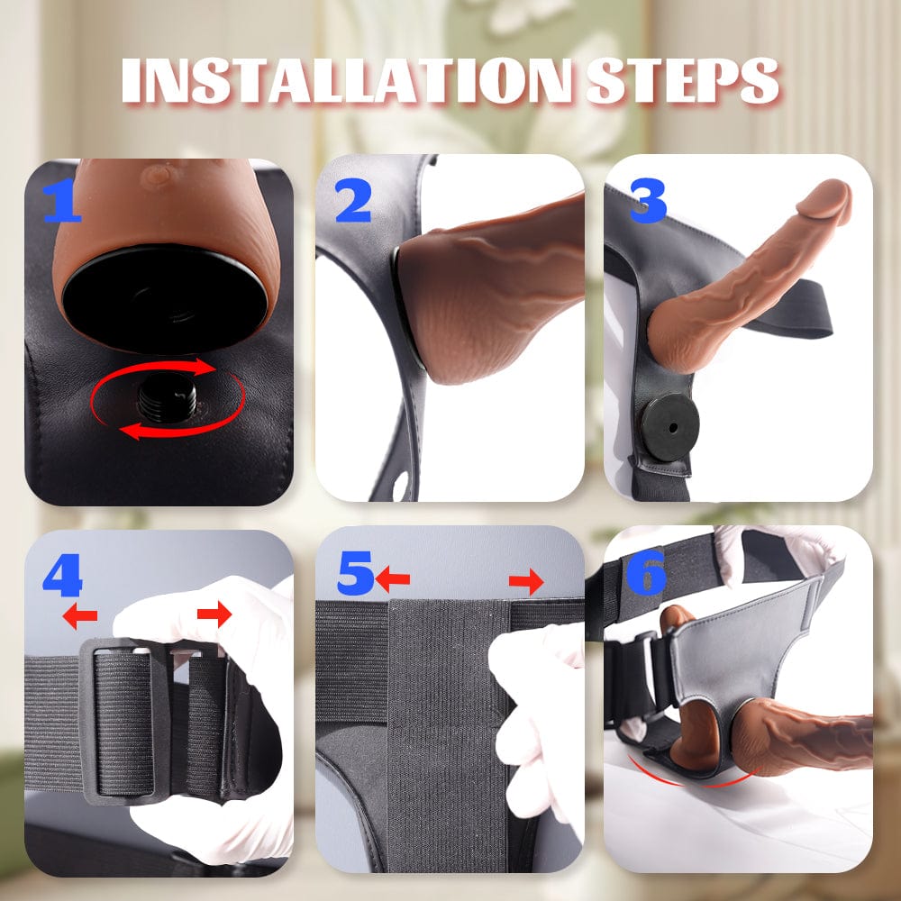 6.69‘’ Yeain Wearable Double-headed Thrusting Dildo Vibrator For LGBT-IntimiLife