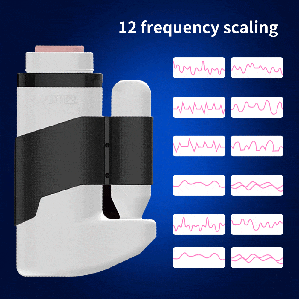 12 Speeds Telescopic Vibrator Realistic Vagina Masturbator Cup For Men-IntimiLife