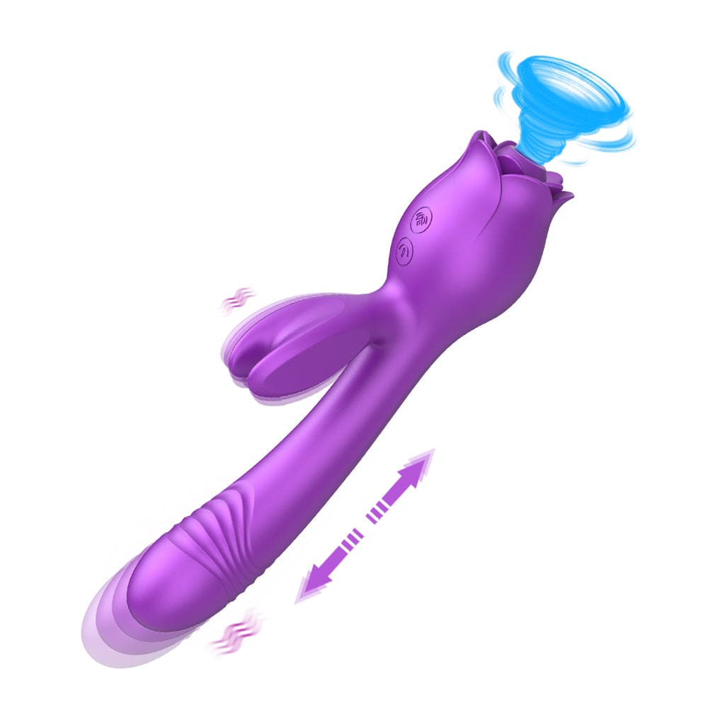 intimilife - Rose Vibrator G Spot Clitoral Stimulator-IntimiLife