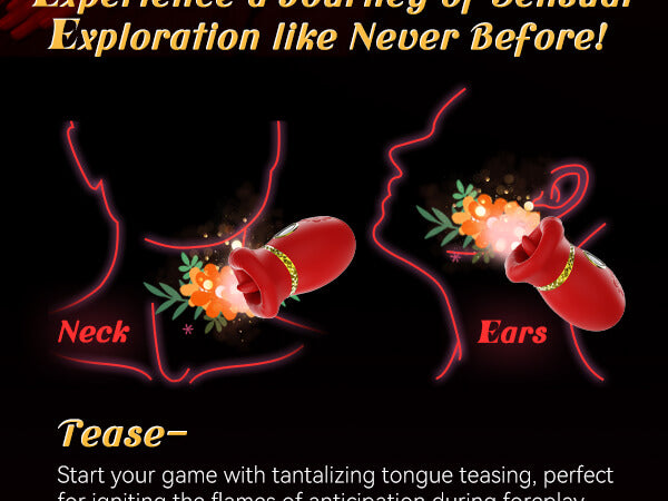 Tongue Licking and Suction Clitoris Vibrator