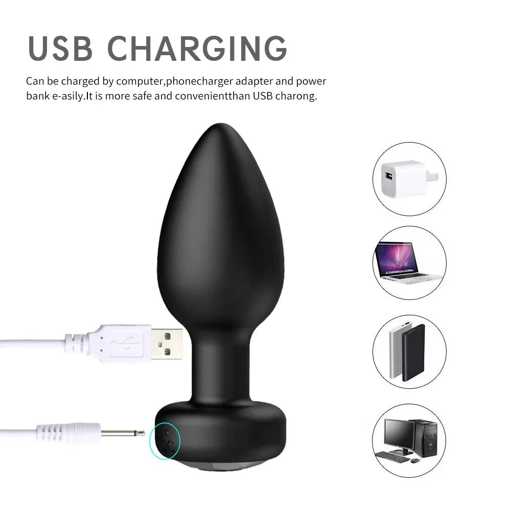 Unity - 10-Speed Vibe Remote Controlled Silicone Butt Plug