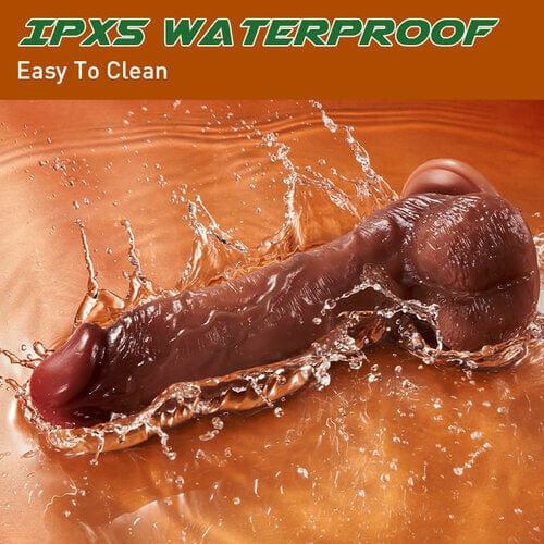 8.07‘’ intimilife - 9 Vibrating 3 Telescoping Swing Realistic Dildo Vibrator-IntimiLife