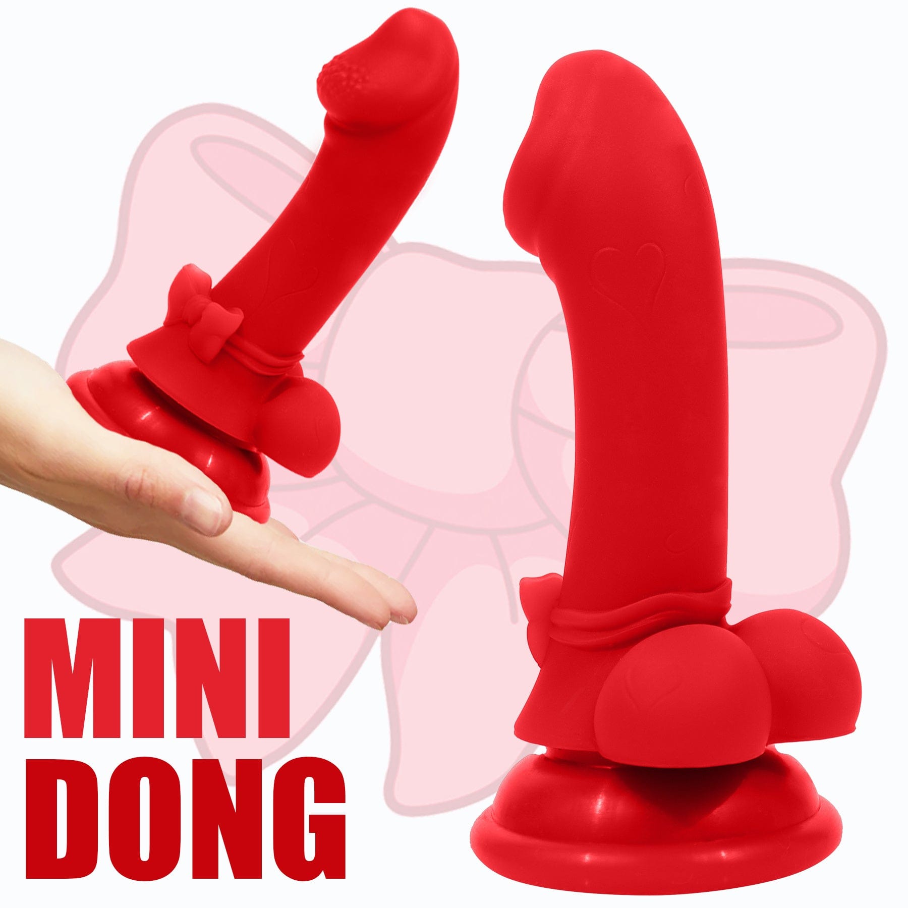 Compact 4.1 inch dildo with suction cup base for hands-free use