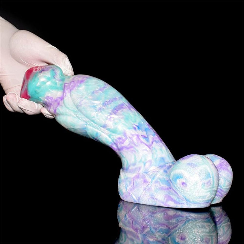 7.48‘’ Colorful Soft Mushroom Head Silicone Artificial Dildo-IntimiLife