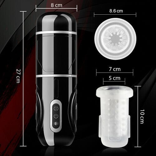 PowerKing Ultra-Technical Hands-free 7 Telescopic Rotation Modes Male Masturbator Cup-IntimiLife