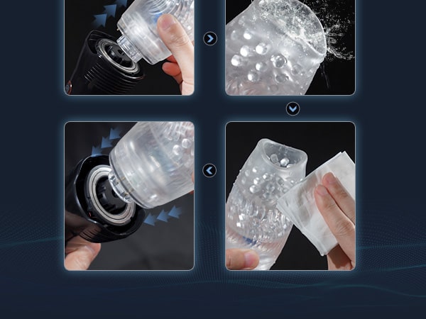 Thrusting & Rotating Male Masturbator with 10 Vibration Modes