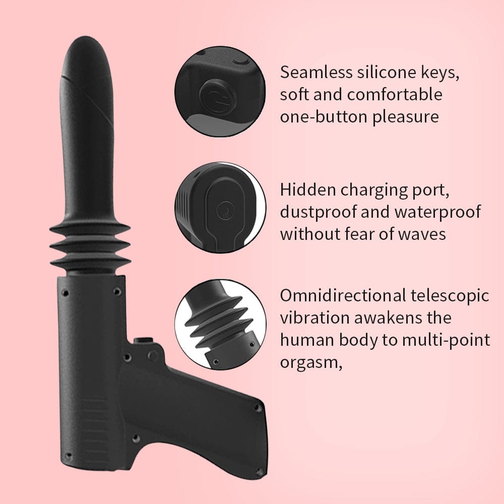 intimilife - Woman Telescopic Vibrator Men G Spot Anal Pussy Dildo Toy-IntimiLife