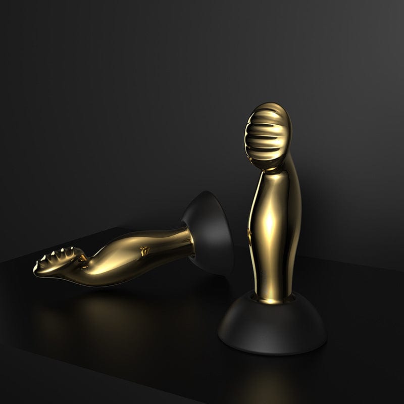 intimilife - Wireless Remote Control Light Luxury Gilded Prostate Massager Masturbation Stick Anal Plug-IntimiLife